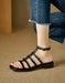 Big Size Sandals for Women, Summer Vintage Strappy Roman Style Sandals, Obiono June Shoes Collection 2026, 101.50