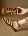 Big Size Sandals for Women, Summer Vintage Strappy Roman Style Sandals, Obiono June Shoes Collection 2026, 101.50