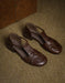 Women Big Size Shoes Vintage T-strap Close Toe Flat Sandals size 34- size42 May Shoes Collection 2026 98.99