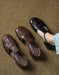 Women Big Size Shoes Vintage T-strap Close Toe Flat Sandals size 34- size42 May Shoes Collection 2026 98.99