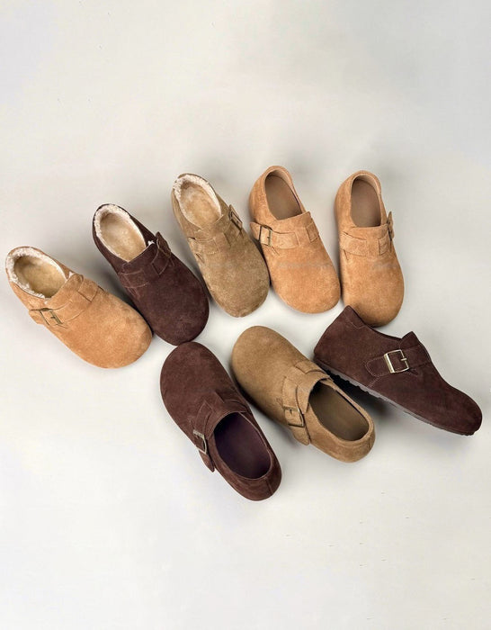 Big Size Winter Autumn Fur Lining Clogs for Women (Size 35-43)