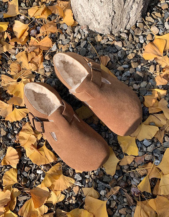 Big Size Winter Autumn Fur Lining Clogs for Women (Size 35-43)