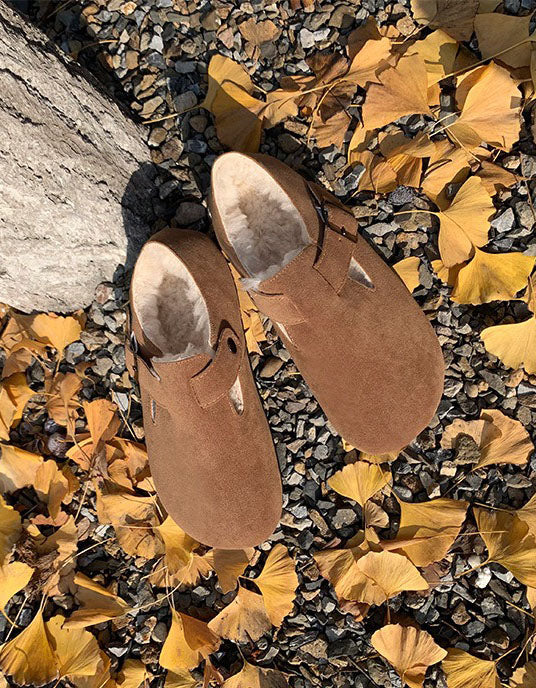 Big Size Winter Autumn Fur Lining Clogs for Women (Size 35-43)