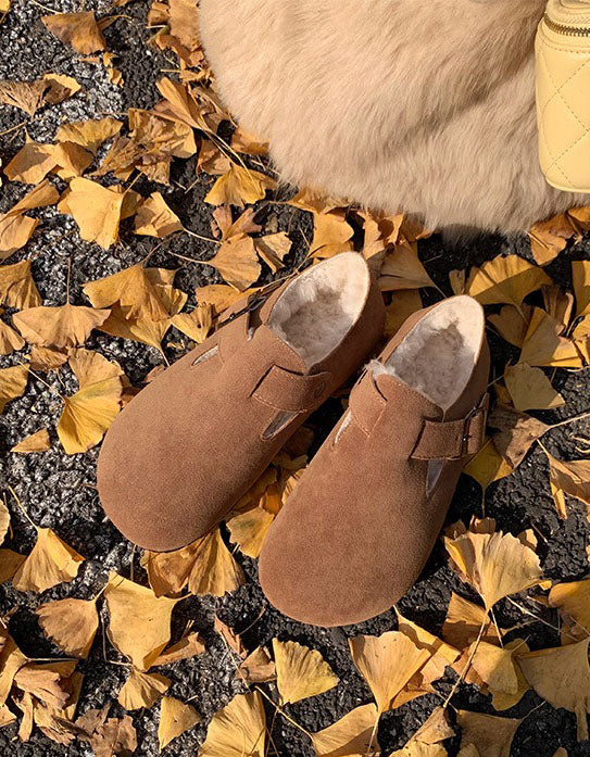 Big Size Winter Autumn Fur Lining Clogs for Women (Size 35-43)