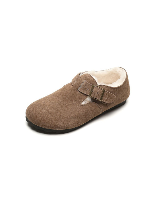 Big Size Winter Autumn Fur Lining Clogs for Women (Size 35-43)