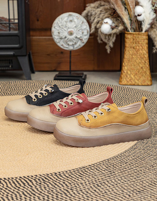 Big Size Women's Casual Leather Sneakers (size 35-size 43) April Shoes Collection 2026 77.00
