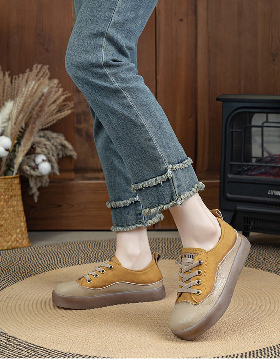 Big Size Women's Casual Leather Sneakers (size 35-size 43) April Shoes Collection 2026 77.00