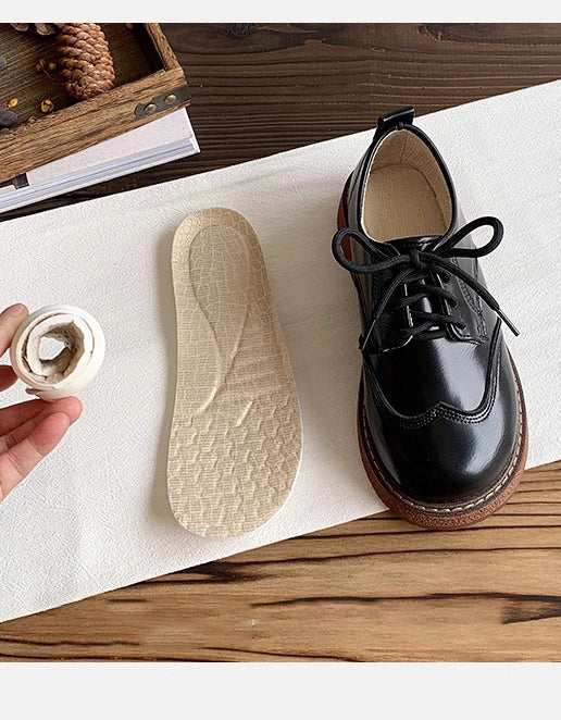 Brogue Style Comfortable Lace-up Wide Toe Box Shoes