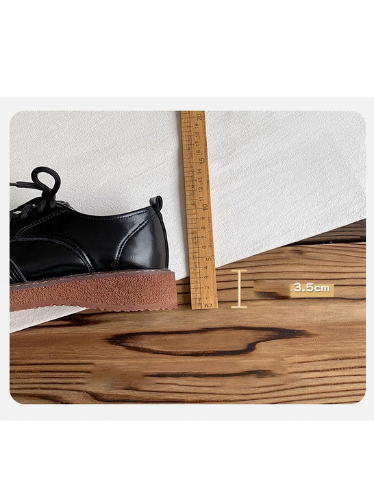 Brogue Style Comfortable Lace-up Wide Toe Box Shoes