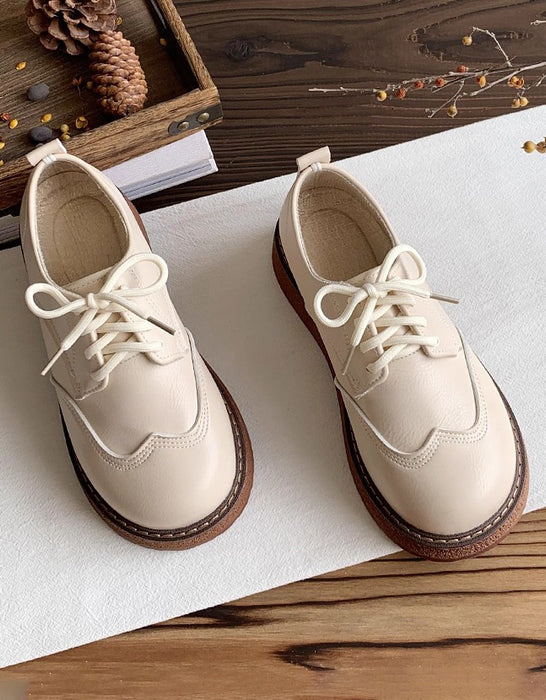 Brogue Style Comfortable Lace-up Wide Toe Box Shoes