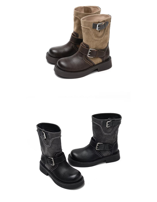 Botas de plataforma informales de terciopelo para mujer | Zapatos de regalo