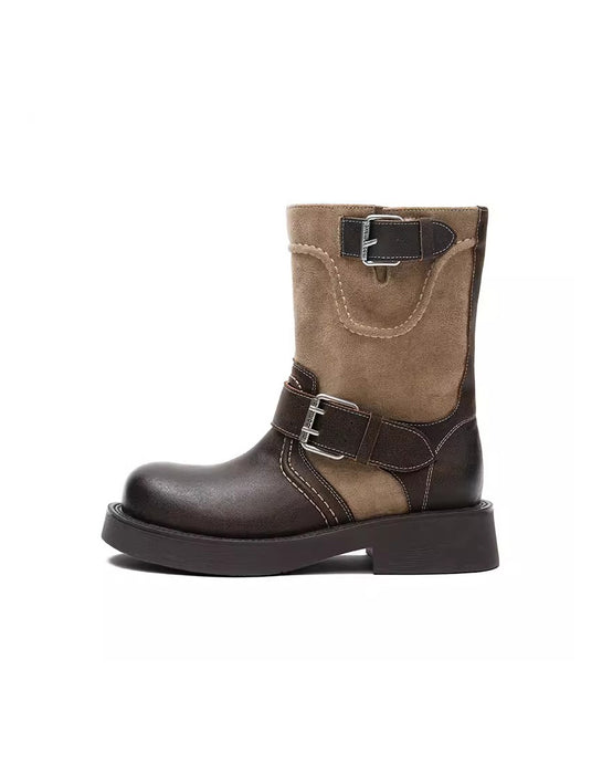 Botas de plataforma informales de terciopelo para mujer | Zapatos de regalo