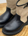 Women's Autumn Winter Buckle Detail Vintage Color-Block Mid-Calf Boots, Obiono Sep Shoes Collection 2026, 130.00