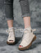 Buckle Retro Leather Open Toe Summer Boots April Shoes Collection 2026 89.90