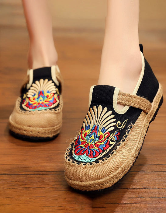 Ethnic Leather Flat Women's Shoes 35-44 | Gift Shoes December New 2019 46.12