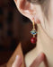 Chinese Style Retro Red Lotus Earrings for Women 2026 30.80