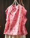 Chinese Style Stand Collar Ramie Print Sleeveless Shirt for Women Buykud Shirts Aug New in 2026 44.80