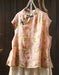 Chinese Style Stand Collar Ramie Print Sleeveless Shirt for Women Buykud Shirts Aug New in 2026 44.80