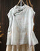 Chinese Style Stand Collar Ramie Print Sleeveless Shirt for Women Buykud Shirts Aug New in 2026 44.80