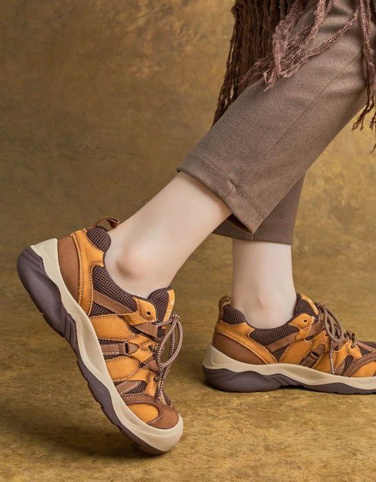 Color Match Comfortable Wide Toe Box Sneakers