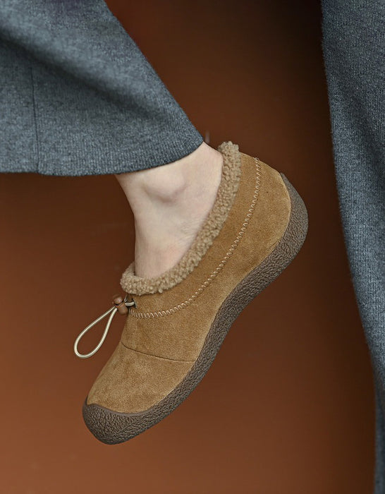 fleece lined dress shoes Mens Fleece Lined Leather Dress Shoes Winter Warm Slip On Oxford Loafers Comfortable Business Shoes