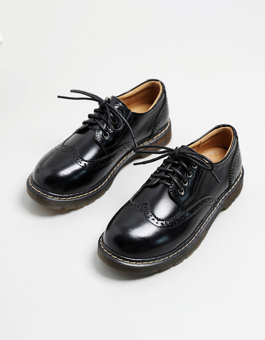 Comfortable Brogue Style Lace-up Mary Jane Shoes (Size 34-41)
