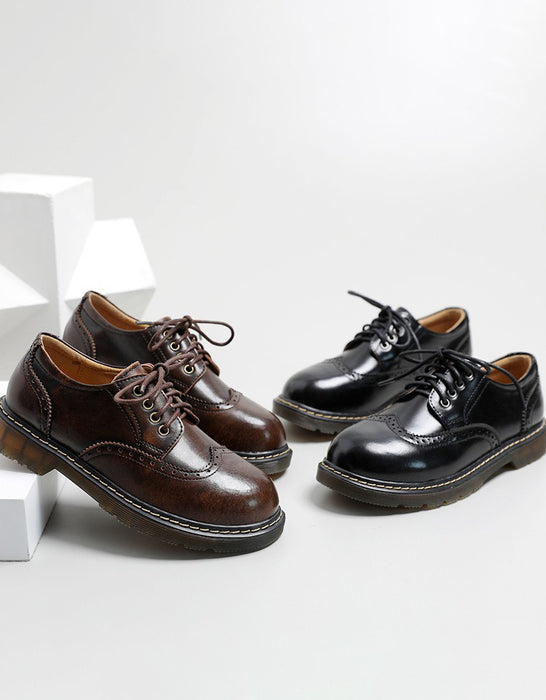 Comfortable Brogue Style Lace-up Mary Jane Shoes (Size 34-41)