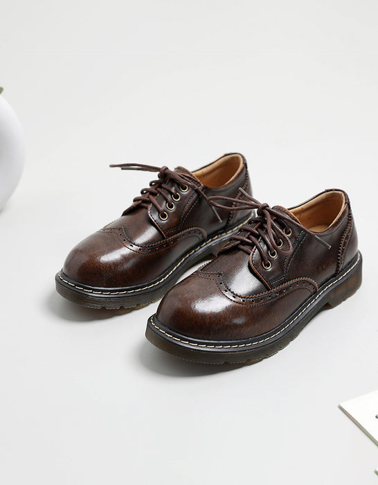 Comfortable Brogue Style Lace-up Mary Jane Shoes (Size 34-41)