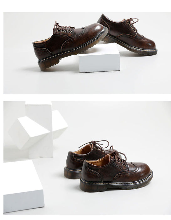 Comfortable Brogue Style Lace-up Mary Jane Shoes (Size 34-41)