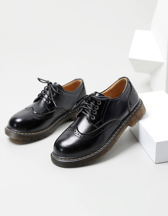 Comfortable Brogue Style Lace-up Mary Jane Shoes (Size 34-41)