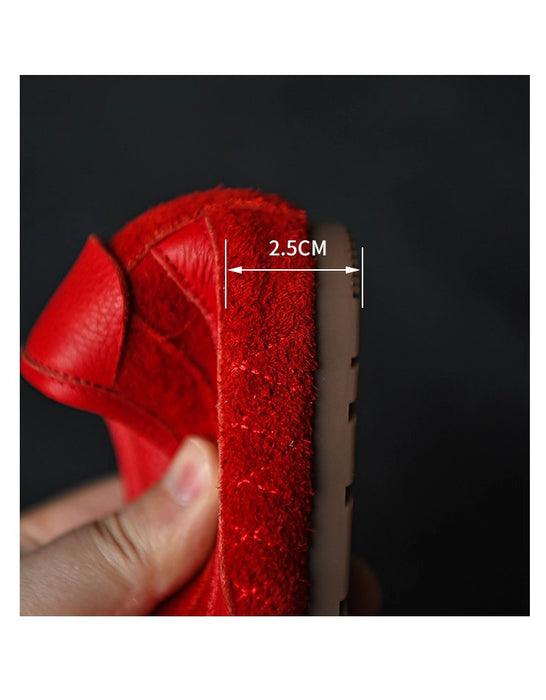 Comfortable Casual Suede Red Sneakers Shoes