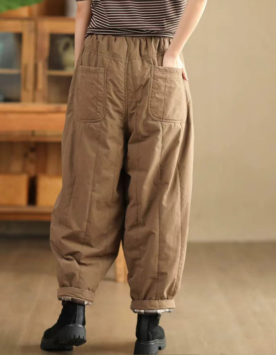 Comfortable Cotton Quilted Winter Pants
