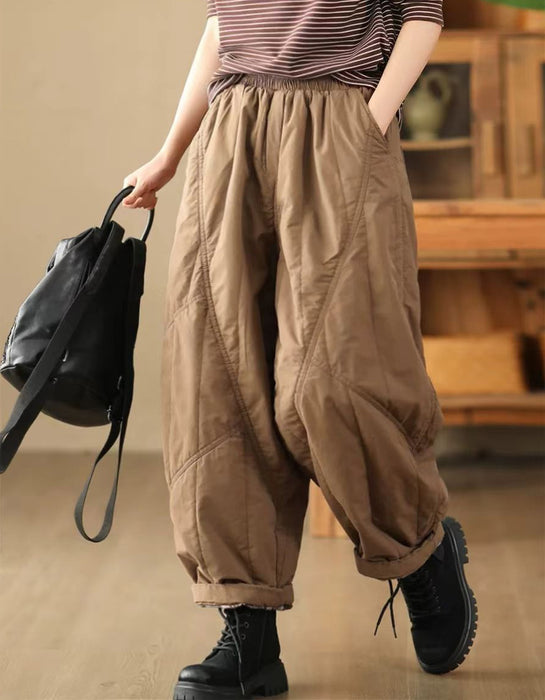 Comfortable Cotton Quilted Winter Pants