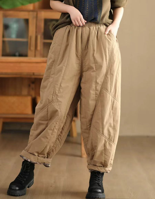 Comfortable Cotton Quilted Winter Pants