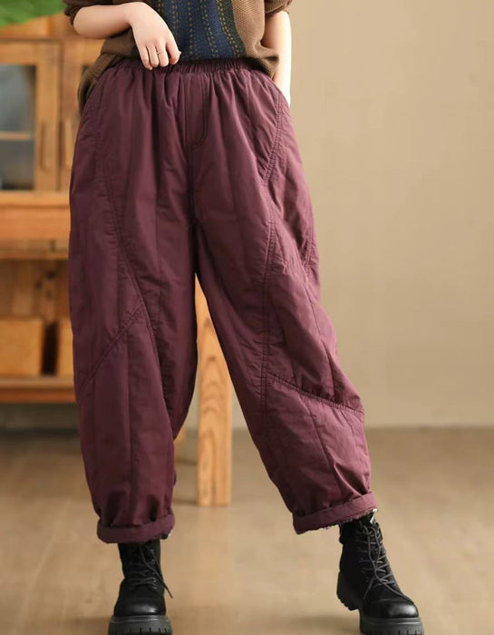 Comfortable Cotton Quilted Winter Pants
