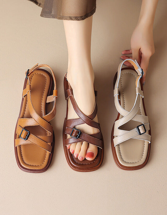 Comfortable Cross Straps Flat Sandals Slingback May Shoes Collection 2023 98.00