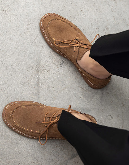 Comfortable Lace-up Suede Shoes for Men 38-43