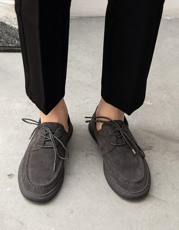Comfortable Lace-up Suede Shoes for Men 38-43 â Obiono