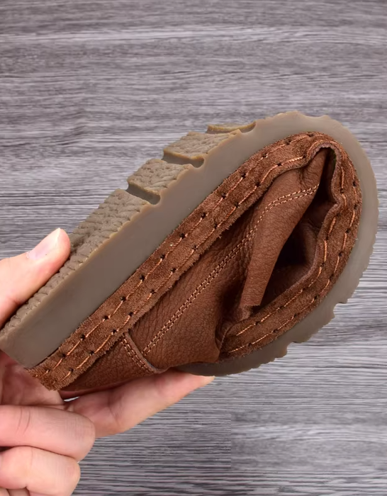 Comfortable Leather Handmade Retro Flats for Men March Shoes Collection 2026 90.00