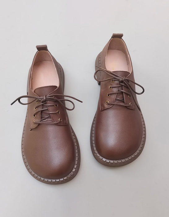 Comfortable Leather Wide Toe Box Shoes for Men 45