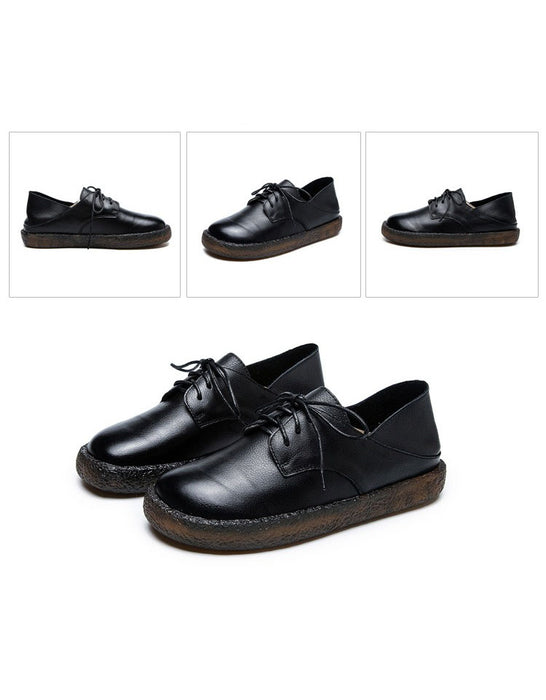 Zapatos casuales de mujer de cuero suave primavera