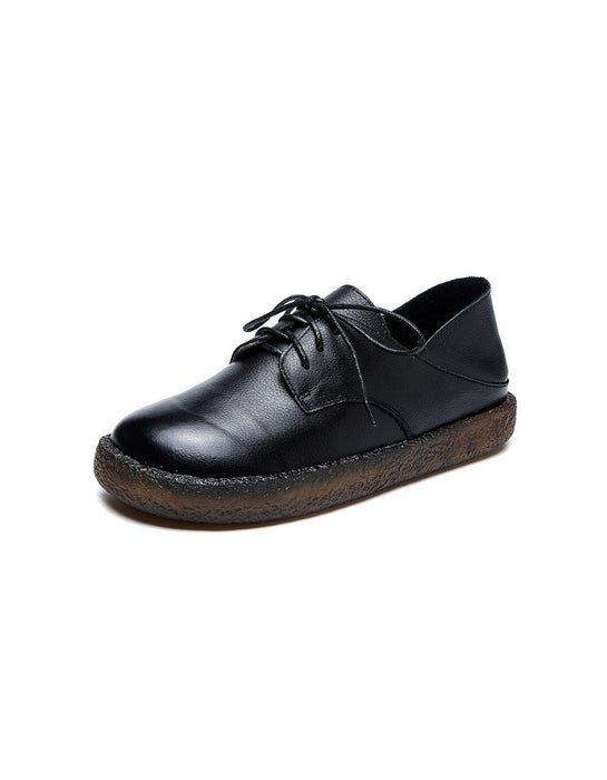 Zapatos casuales de mujer de cuero suave primavera