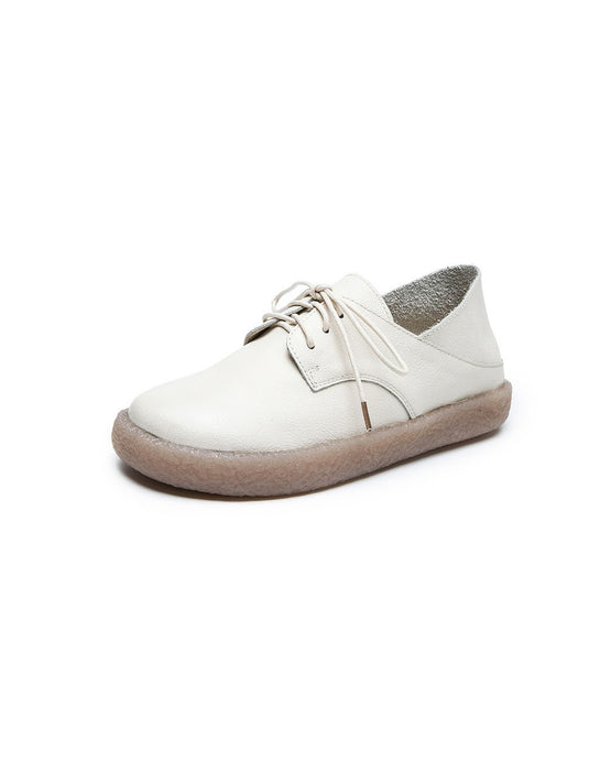 Zapatos casuales de mujer de cuero suave primavera