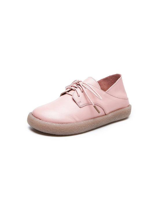Zapatos casuales de mujer de cuero suave primavera