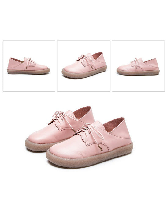Zapatos casuales de mujer de cuero suave primavera