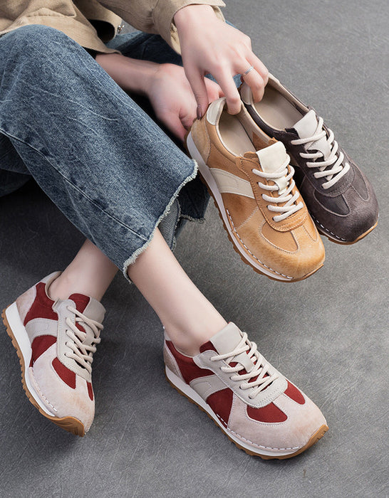 Comfortable Soles Suede Causal Sport Shoes for Women