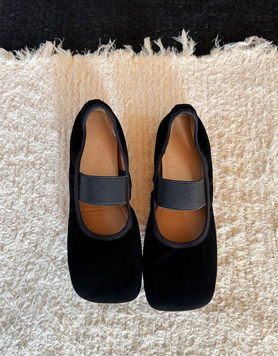 Chaussures plates confortables d'été faites à la main rétro