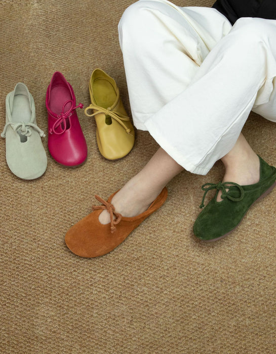 Comfortable Suede Flat Shoes Mules for Women 34-42