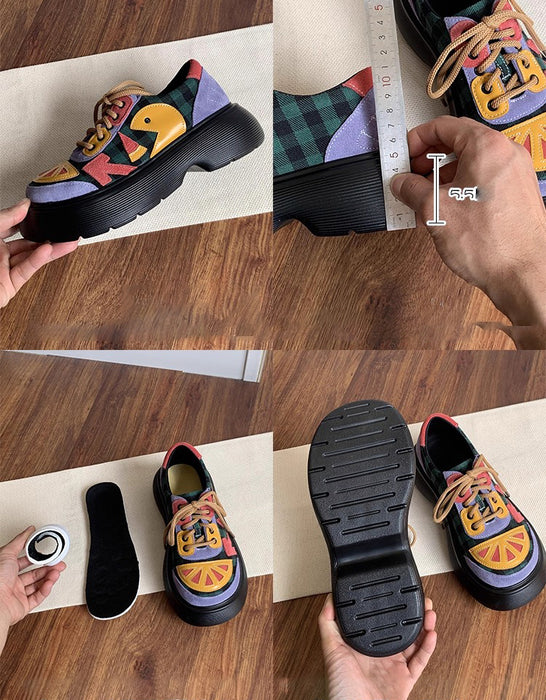 Comfortable Wide Toe Box  Platform Chunky Shoes