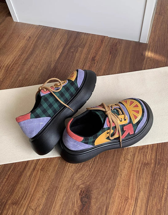 Comfortable Wide Toe Box  Platform Chunky Shoes